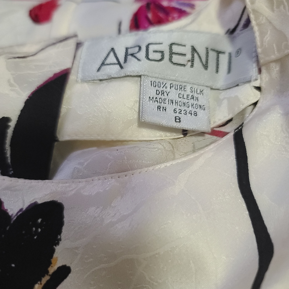 MArgenti Women's Cream Midi Dress
